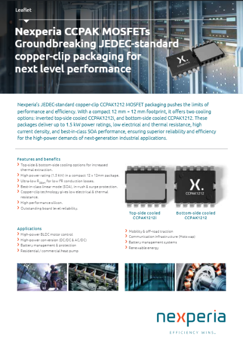 Nexperia CCPAK MOSFETs